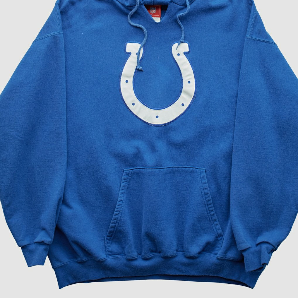 Indianapolis Colts NFL 2000s Hooded Pullover Sweatshirt Blue Vintage | Fanatics