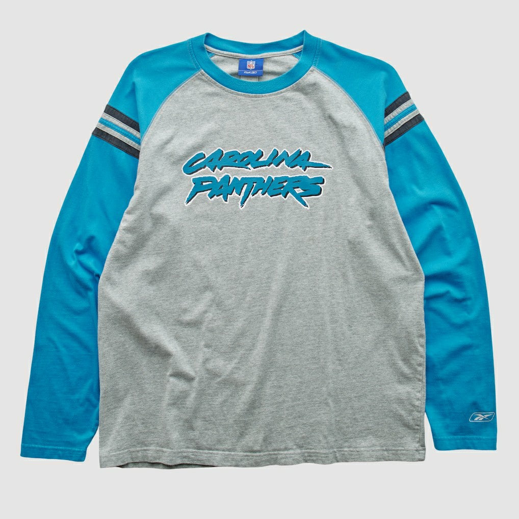 Carolina Panthers Reebok 2000s Long Sleeve T-shirt Heather Gray Vintage | Fanatics