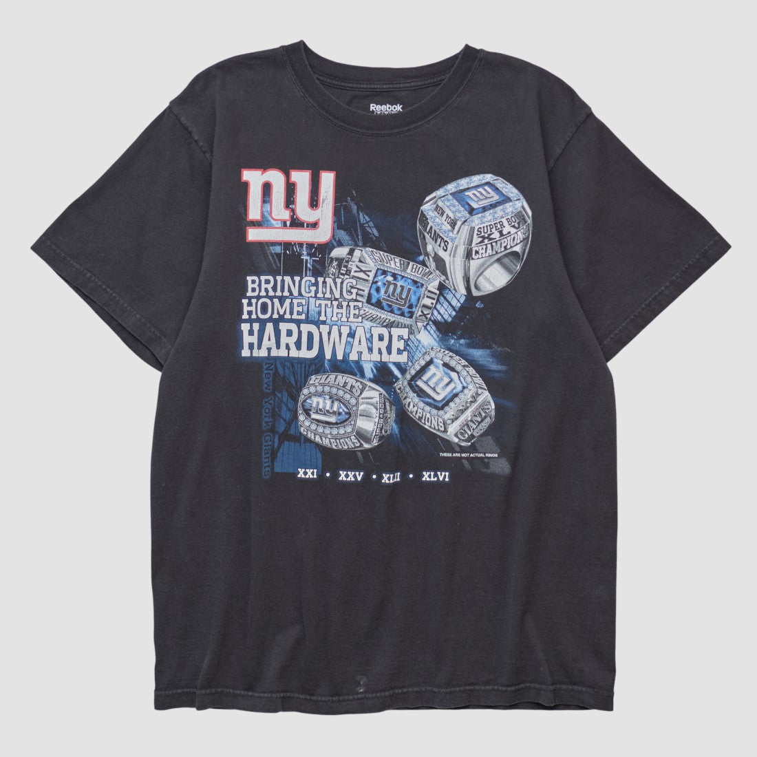 New York Giants Reebok 2000s T-shirt Black Vintage | Fanatics