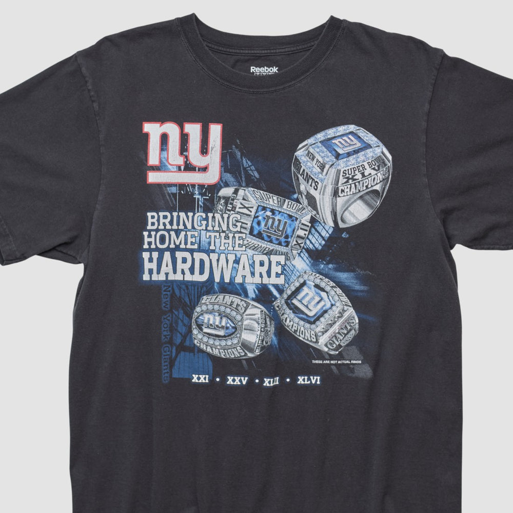 New York Giants Reebok 2000s T-shirt Black Vintage | Fanatics