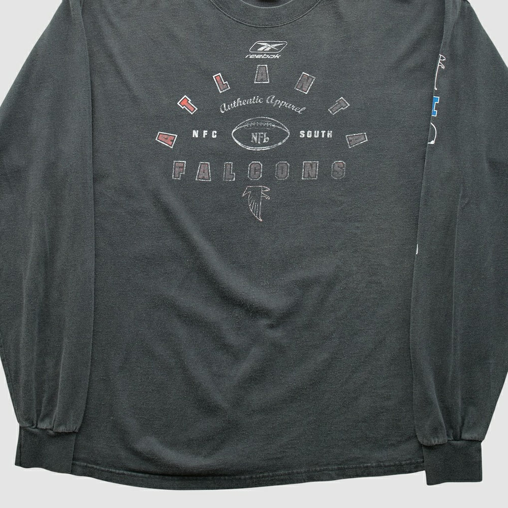 Atlanta Falcons Reebok 2000s Long Sleeve T-shirt Charcoal Vintage | Fanatics