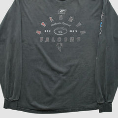 Atlanta Falcons Reebok 2000s Long Sleeve T-shirt Charcoal Vintage | Fanatics