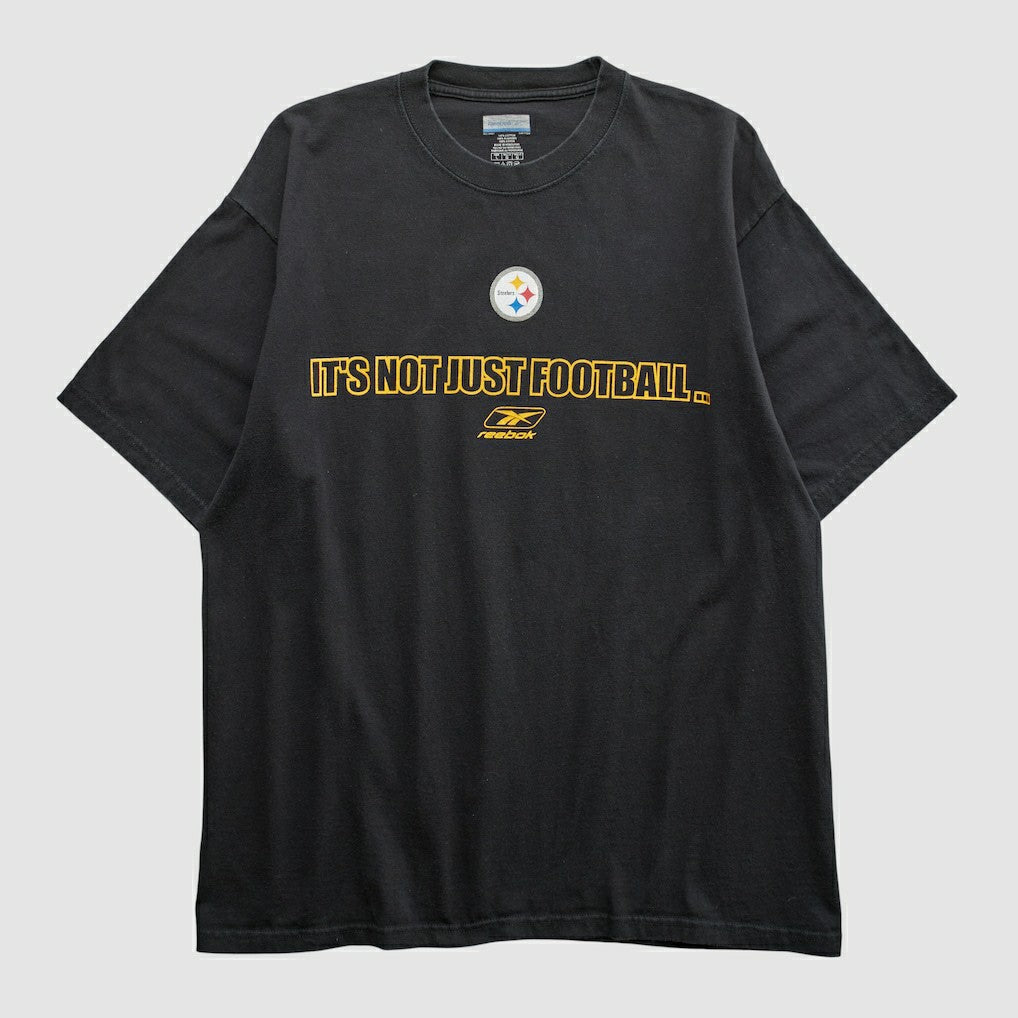 Pittsburgh Steelers Reebok 2000s T-shirt Black Vintage | Fanatics