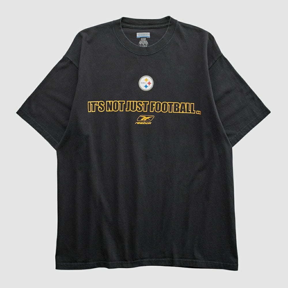 Pittsburgh Steelers Reebok 2000s T-shirt Black Vintage | Fanatics