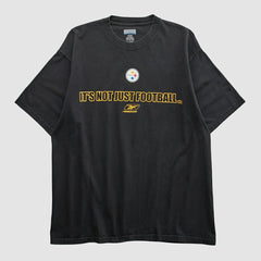 Pittsburgh Steelers Reebok 2000s T-shirt Black Vintage | Fanatics