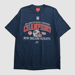 New England Patriots Reebok 2001 T-shirt Navy Vintage | Fanatics