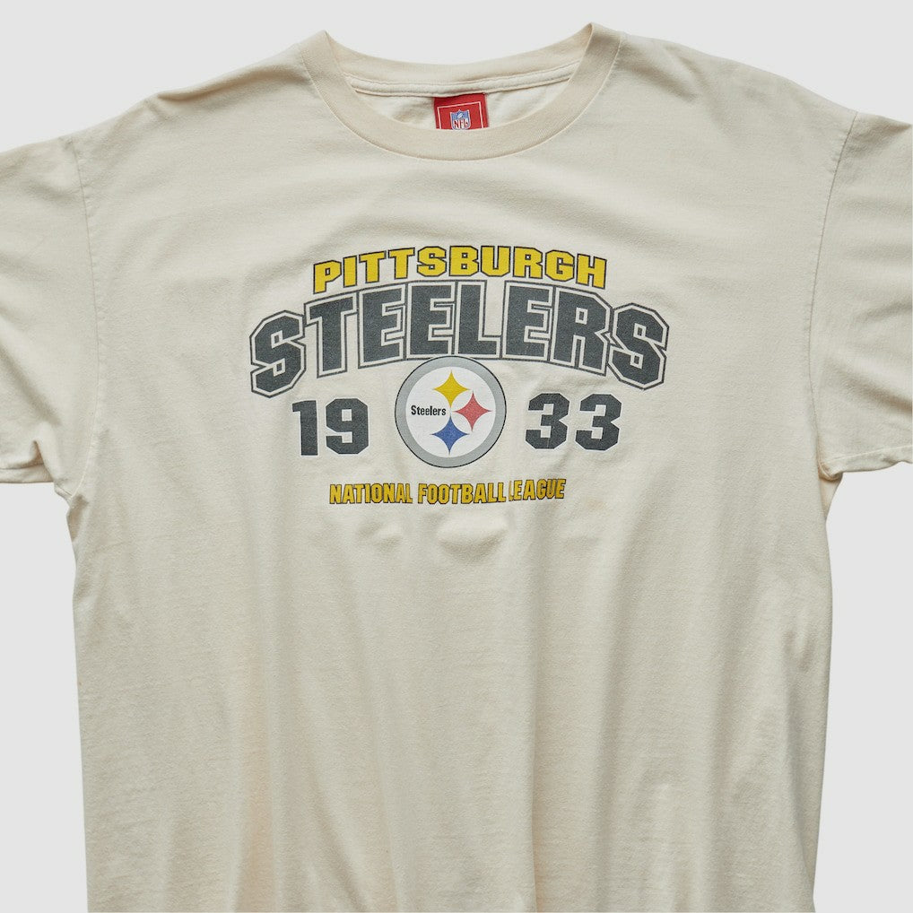 Pittsburgh Steelers NFL 2000s T-shirt Beige Vintage | Fanatics