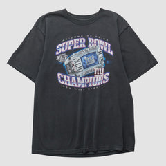 New York Giants Reebok 2008 T-shirt Black Vintage | Fanatics