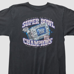 New York Giants Reebok 2008 T-shirt Black Vintage | Fanatics