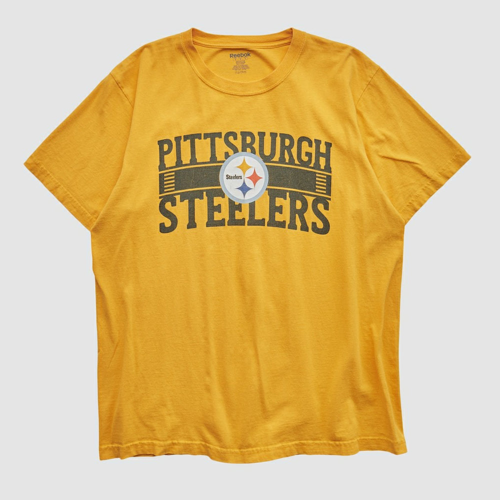 Pittsburgh Steelers Reebok 2000s T-shirt Yellow Vintage | Fanatics