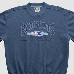New England Patriots Lee Apparel 90s Pullover Sweatshirt Navy Vintage | Fanatics