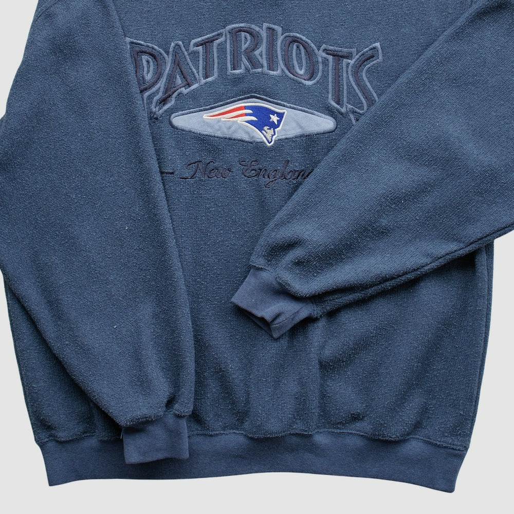 New England Patriots Lee Apparel 90s Pullover Sweatshirt Navy Vintage | Fanatics