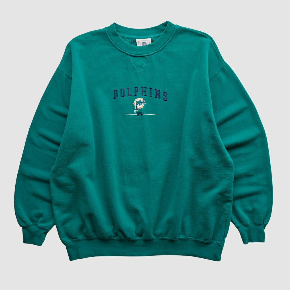 Miami Dolphins NFL 2000s Pullover Sweatshirt Teal Vintage | Fanatics
