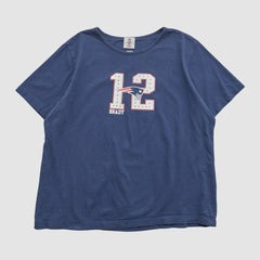 New England Patriots NFL 2000s T-shirt Navy Vintage | Fanatics