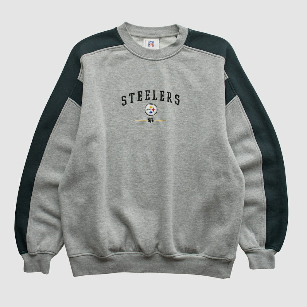 Pittsburgh Steelers NFL 2000s Pullover Sweatshirt Heather Gray Vintage | Fanatics