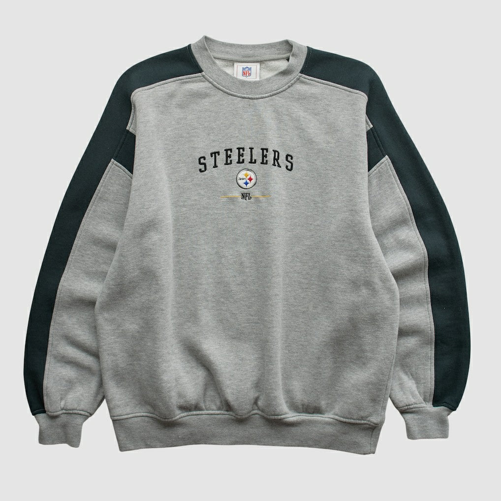 Pittsburgh Steelers NFL 2000s Pullover Sweatshirt Heather Gray Vintage | Fanatics