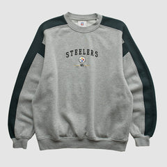 Pittsburgh Steelers NFL 2000s Pullover Sweatshirt Heather Gray Vintage | Fanatics