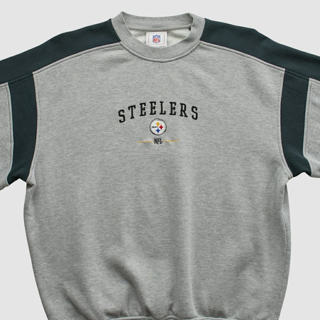 Pittsburgh Steelers NFL 2000s Pullover Sweatshirt Heather Gray Vintage | Fanatics