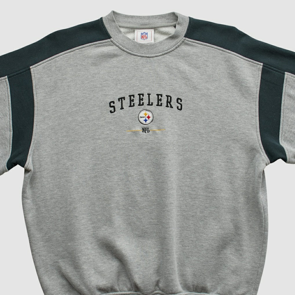 Pittsburgh Steelers NFL 2000s Pullover Sweatshirt Heather Gray Vintage | Fanatics