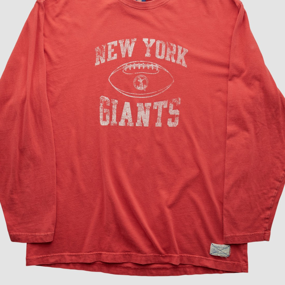 New York Giants Reebok 2000s Long Sleeve T-shirt Red Vintage | Fanatics