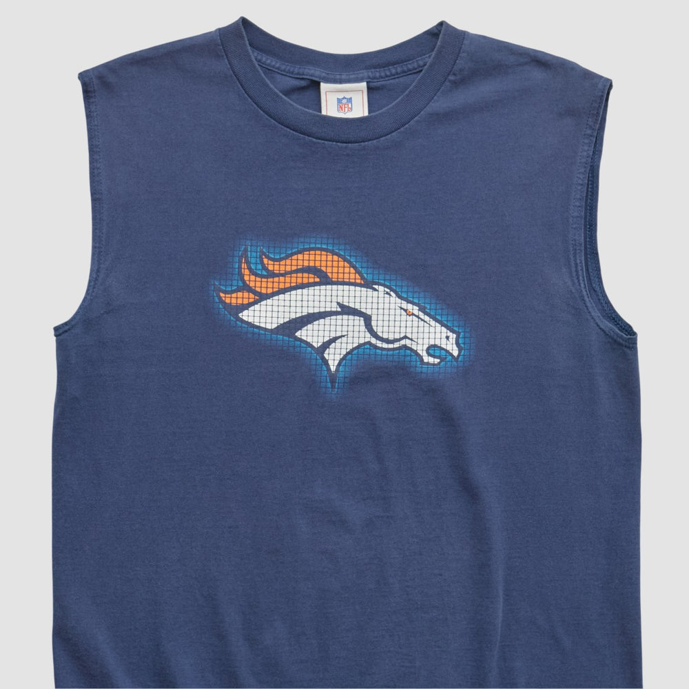 Denver Broncos NFL 2000s Tank Navy Vintage | Fanatics