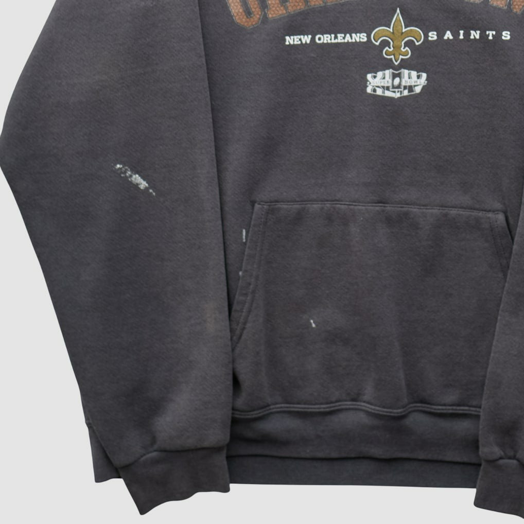 New Orleans Saints NFL 2009 Hooded Pullover Sweatshirt Charcoal Vintage | Fanatics