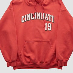 Cincinnati Reds Genuine Merchandise 2000s Hooded Pullover Sweatshirt - MLB