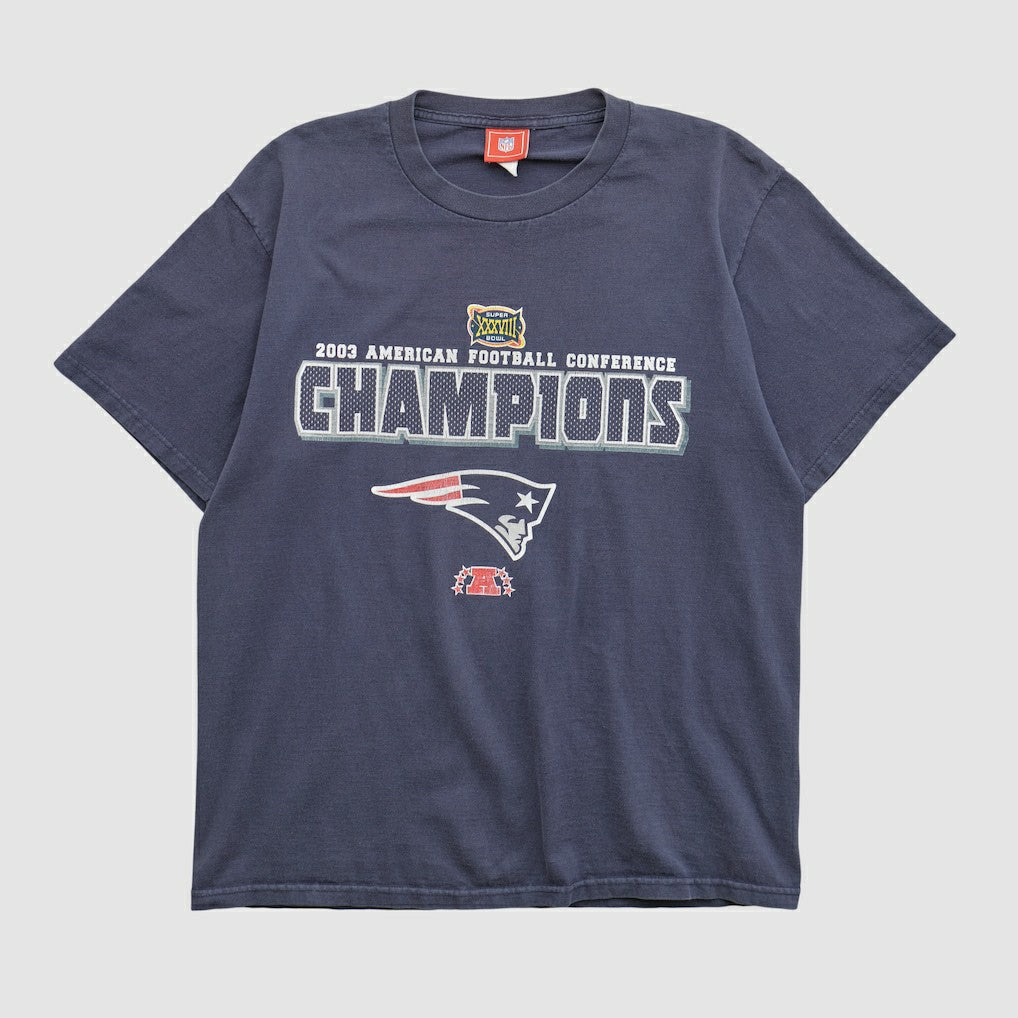 New England Patriots NFL 2003 T-shirt Navy Vintage | Fanatics