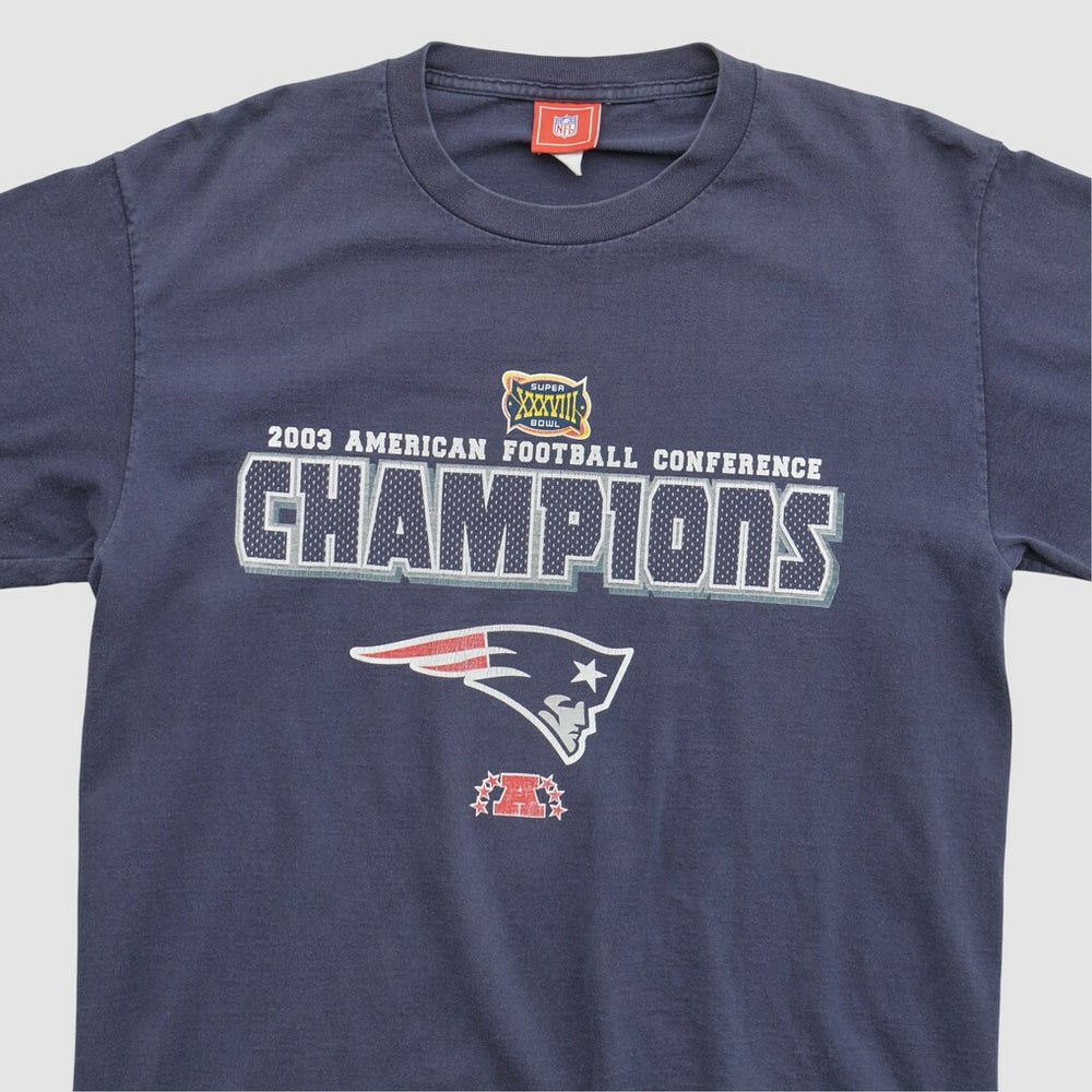 New England Patriots NFL 2003 T-shirt Navy Vintage | Fanatics