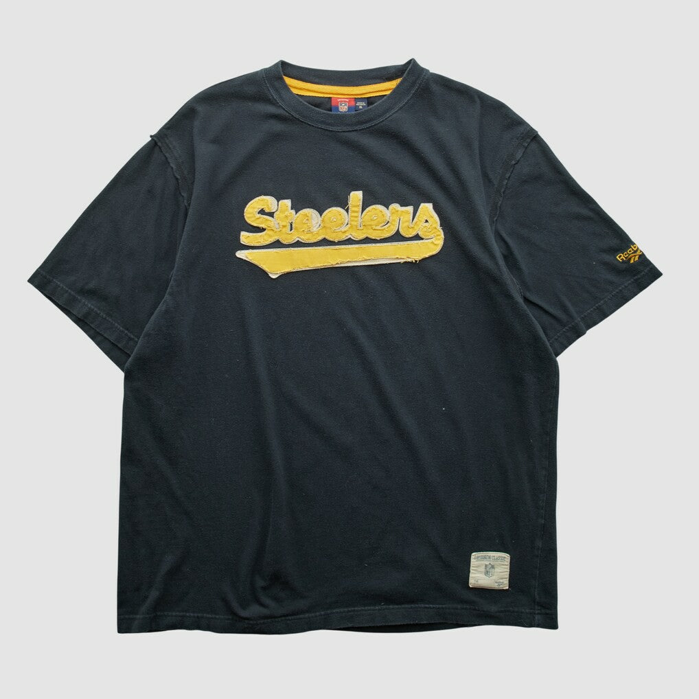 Pittsburgh Steelers Reebok 2000s T-shirt Black Vintage | Fanatics