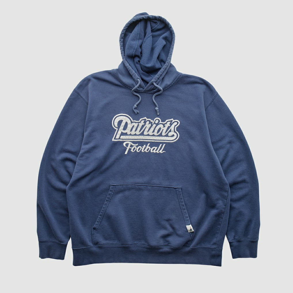 New England Patriots NFL 2000s Hooded Pullover Sweatshirt Navy Vintage | Fanatics