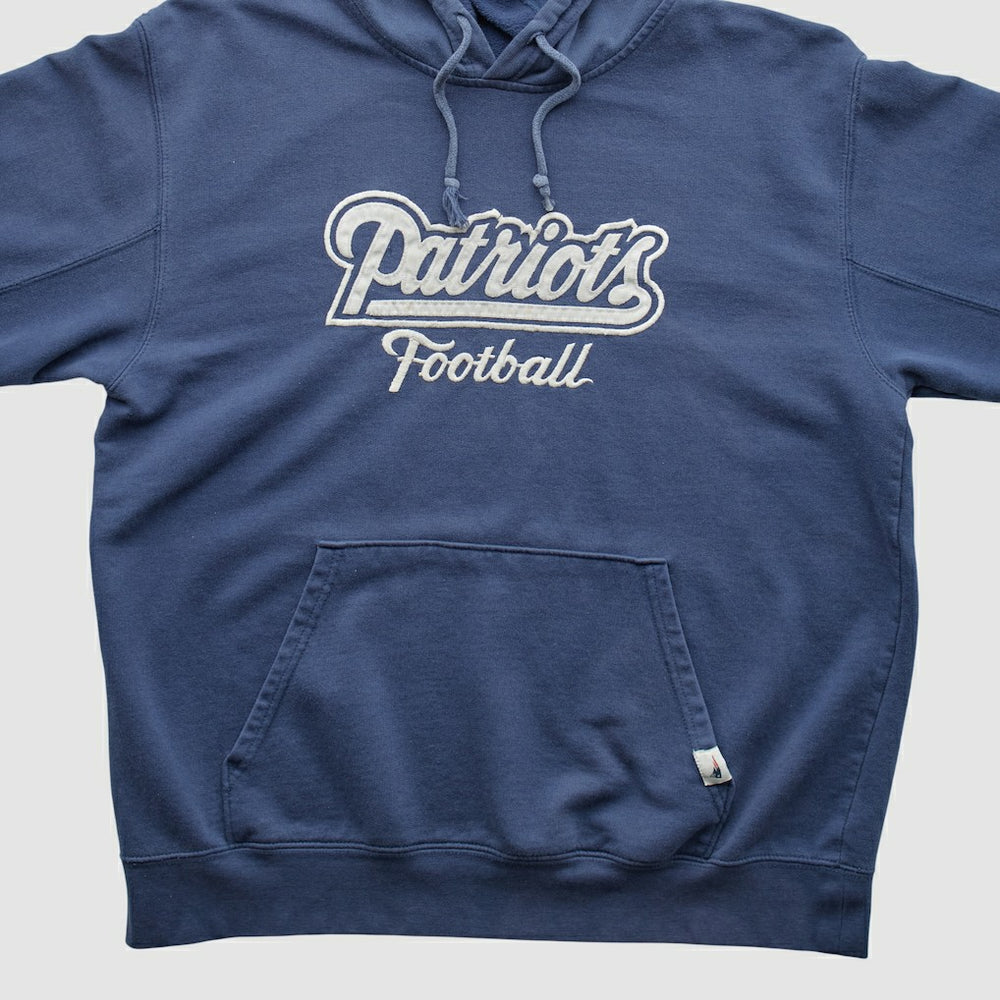 New England Patriots NFL 2000s Hooded Pullover Sweatshirt Navy Vintage | Fanatics