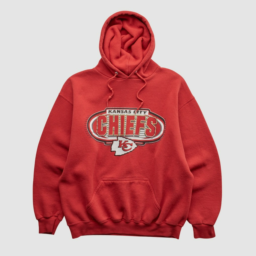 Kansas City Chiefs Logo Athletic 90s Hooded Pullover Sweatshirt Red Vintage | Fanatics