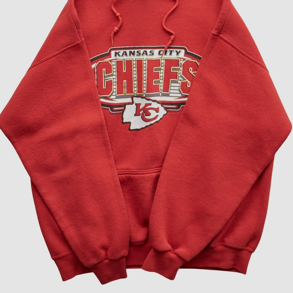 Kansas City Chiefs Logo Athletic 90s Hooded Pullover Sweatshirt Red Vintage | Fanatics