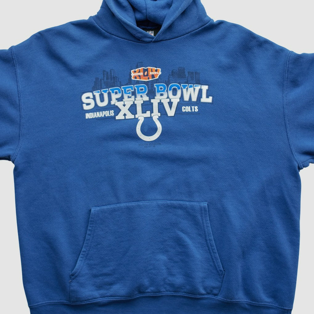 Indianapolis Colts NFL 2010 Hooded Pullover Sweatshirt Blue Vintage | Fanatics