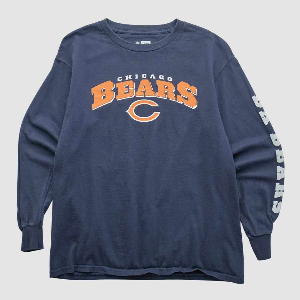 Chicago Bears NFL 2010s Long Sleeve T-shirt Navy Vintage | Fanatics