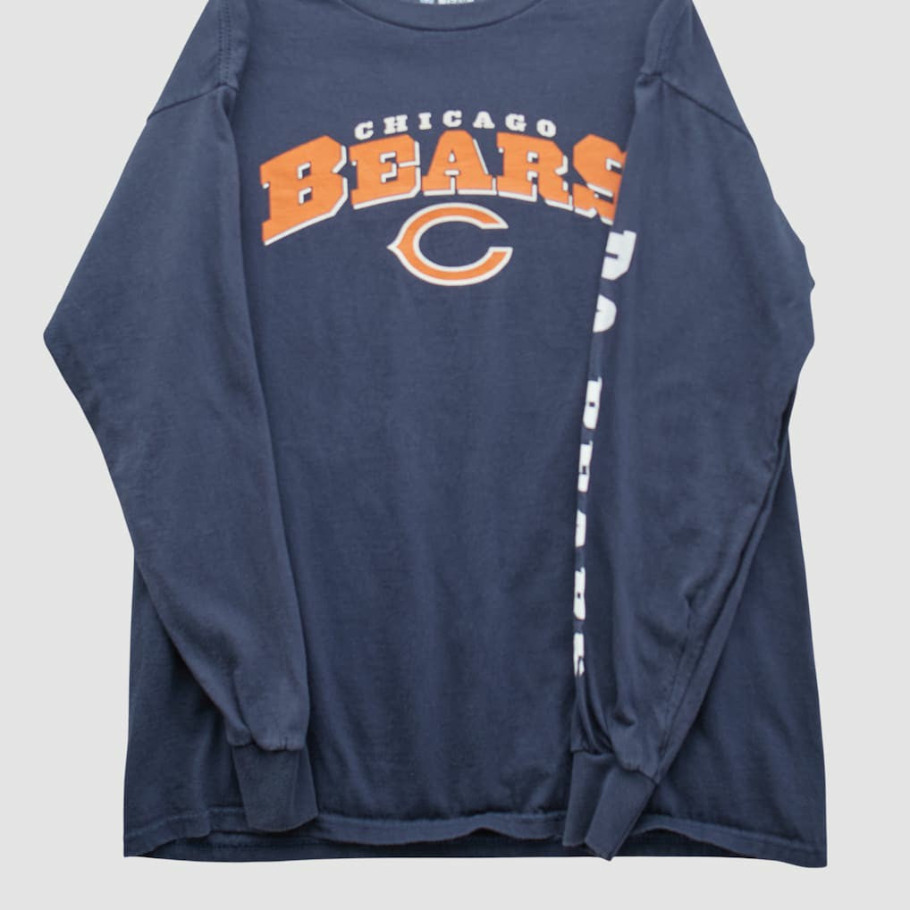 Chicago Bears NFL 2010s Long Sleeve T-shirt Navy Vintage | Fanatics