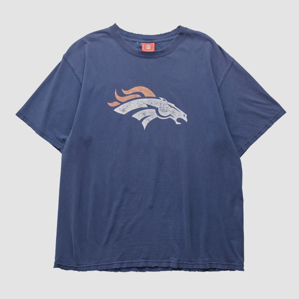 Denver Broncos NFL 2000s T-shirt Navy Vintage | Fanatics