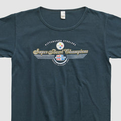 Pittsburgh Steelers Anvil 2006 T-shirt Navy Vintage | Fanatics