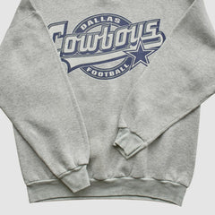 Dallas Cowboys Logo 7 90s Pullover Sweatshirt Heather Gray Vintage | Fanatics