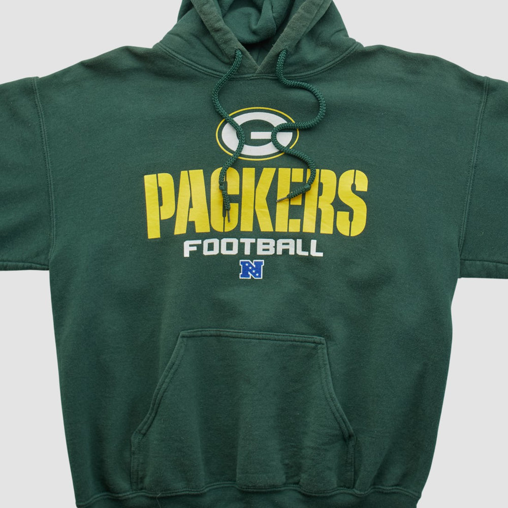 Green Bay Packers NFL 2000s Hooded Pullover Sweatshirt Green Vintage | Fanatics