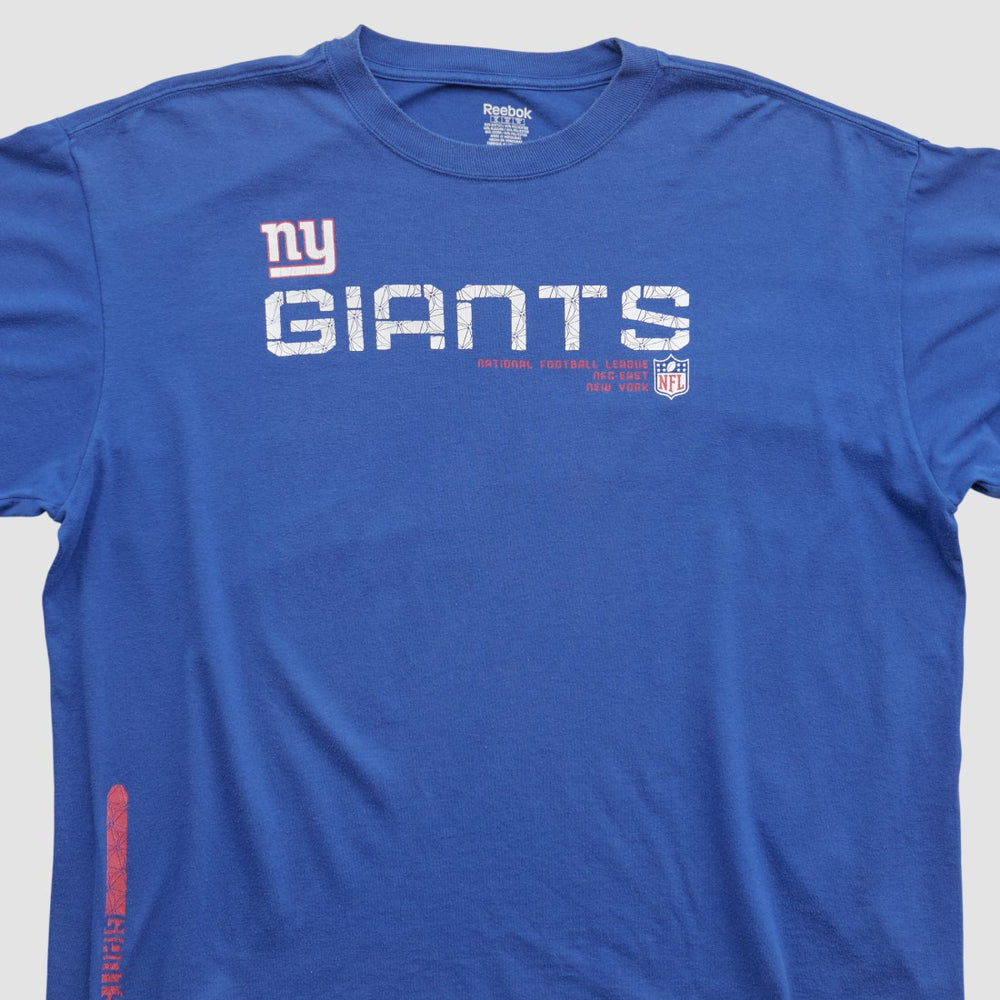 New York Giants Reebok 2000s T-shirt Blue Vintage | Fanatics