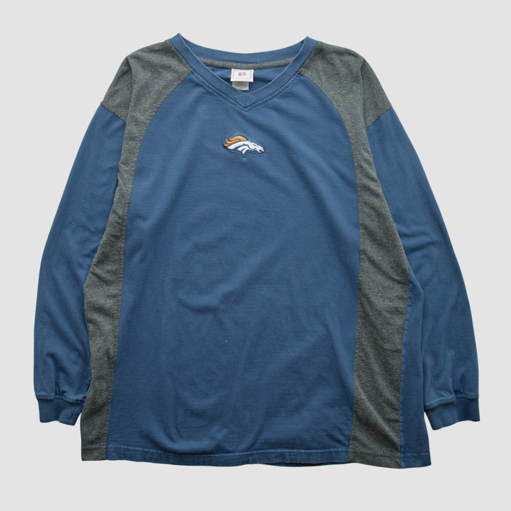 Denver Broncos NFL 2000s Long Sleeve T-shirt Navy Vintage | Fanatics