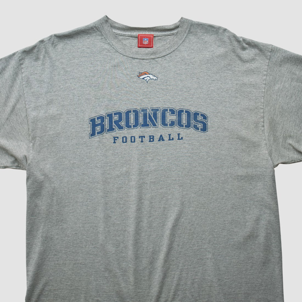 Denver Broncos NFL 2000s T-shirt Heather Gray Vintage | Fanatics