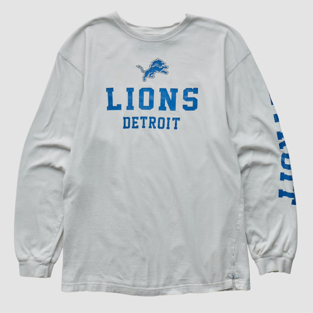 Detroit Lions NFL 2000s Long Sleeve T-shirt White Vintage | Fanatics