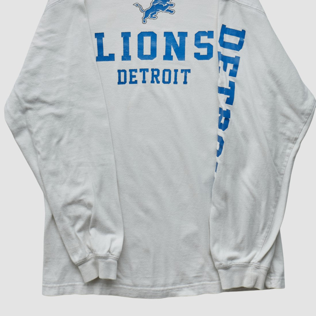 Detroit Lions NFL 2000s Long Sleeve T-shirt White Vintage | Fanatics