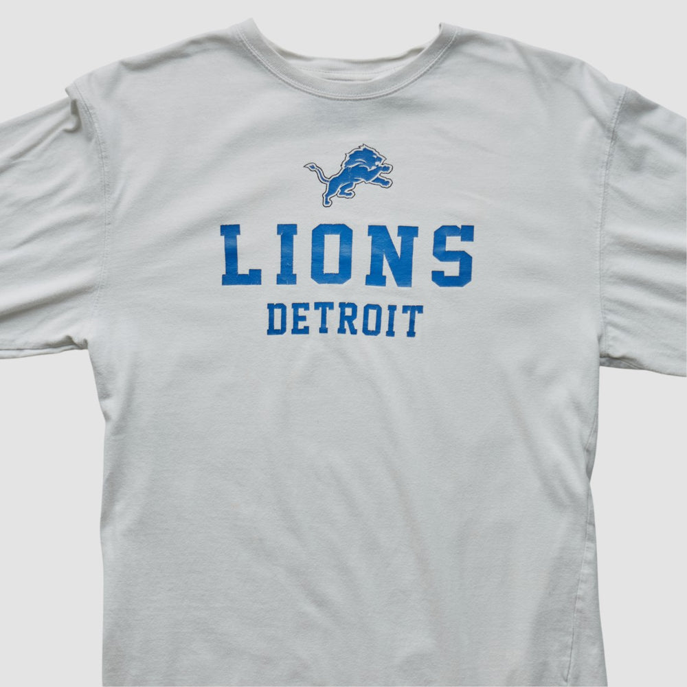 Detroit Lions NFL 2000s Long Sleeve T-shirt White Vintage | Fanatics