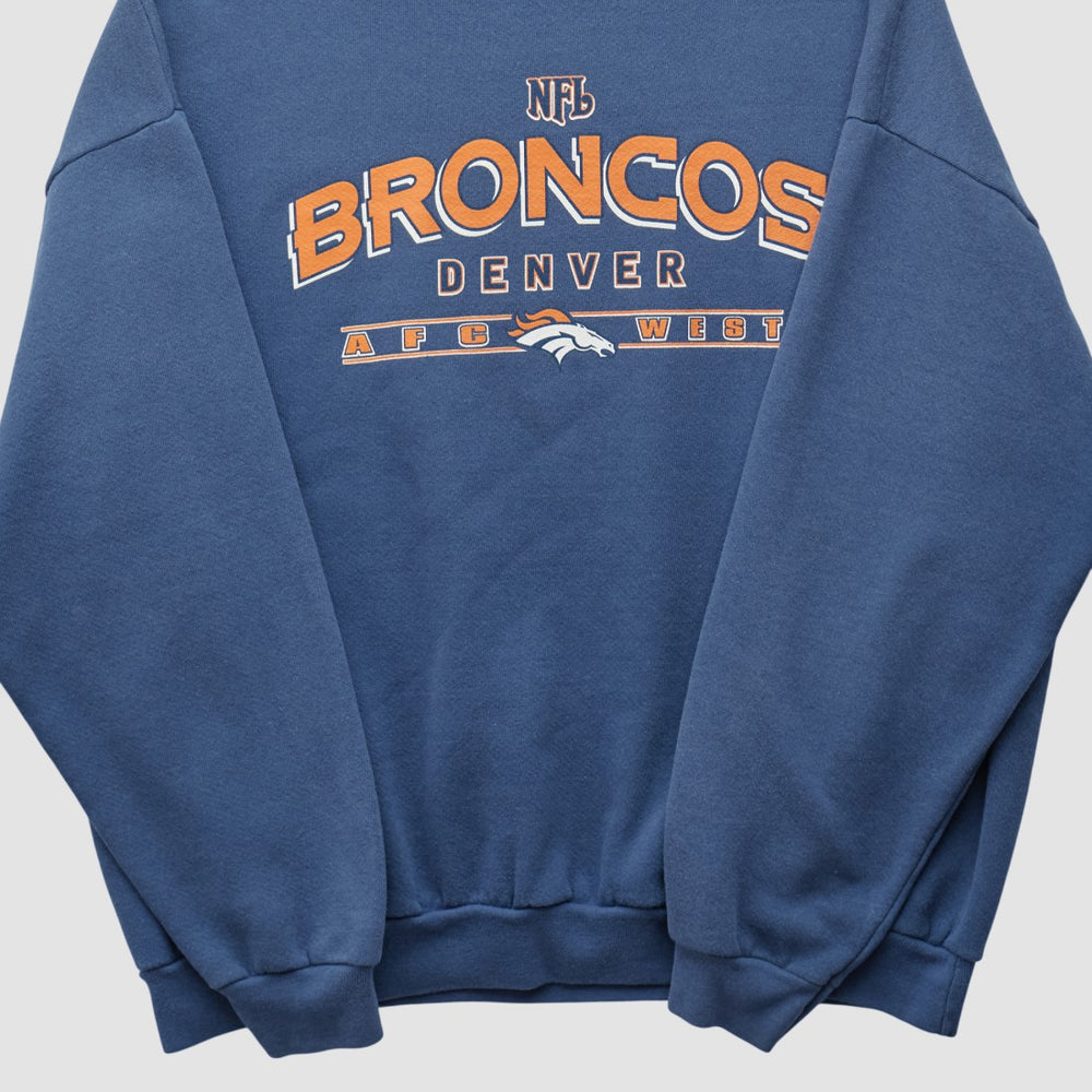 Denver Broncos NFL 2000s Pullover Sweatshirt Navy Vintage | Fanatics