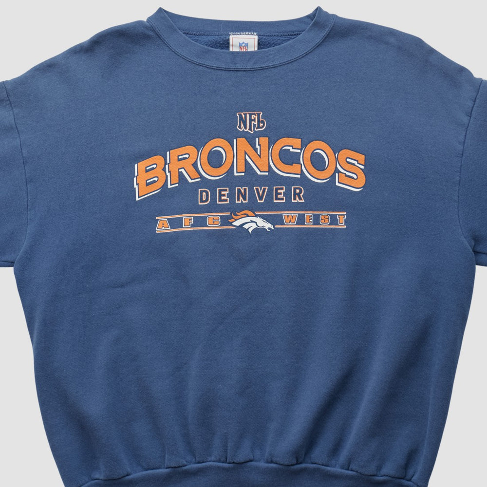 Denver Broncos NFL 2000s Pullover Sweatshirt Navy Vintage | Fanatics