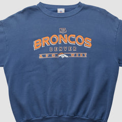 Denver Broncos NFL 2000s Pullover Sweatshirt Navy Vintage | Fanatics